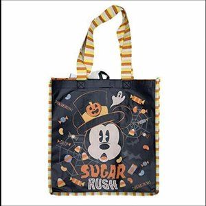 Disney Parks Halloween Mickey Sugar Rush Reusable Tote Candy Bag New With Tags